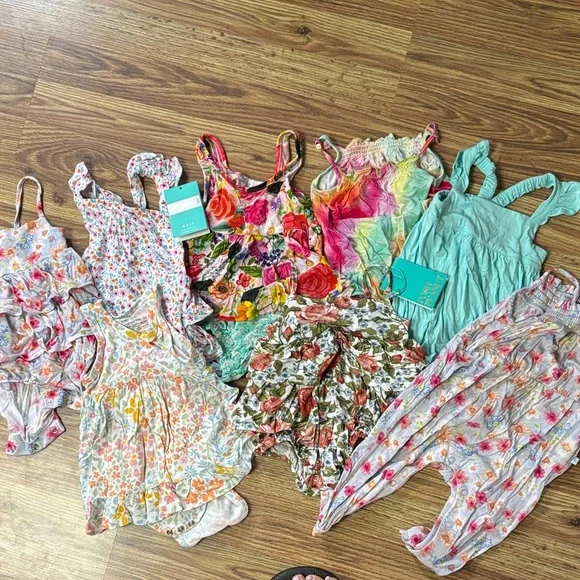 Colorful Kids Floral Bottoms - Picture 1 of 4